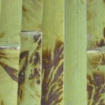 Bambusz külső héjából készült faldekor